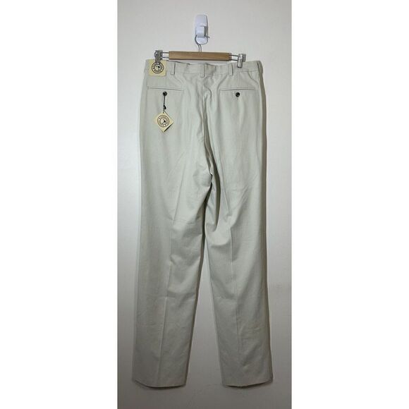 Charleston Khakis Chinos Men's Size 34 Regular Beige Raw Hem - Picture 2 of 6
